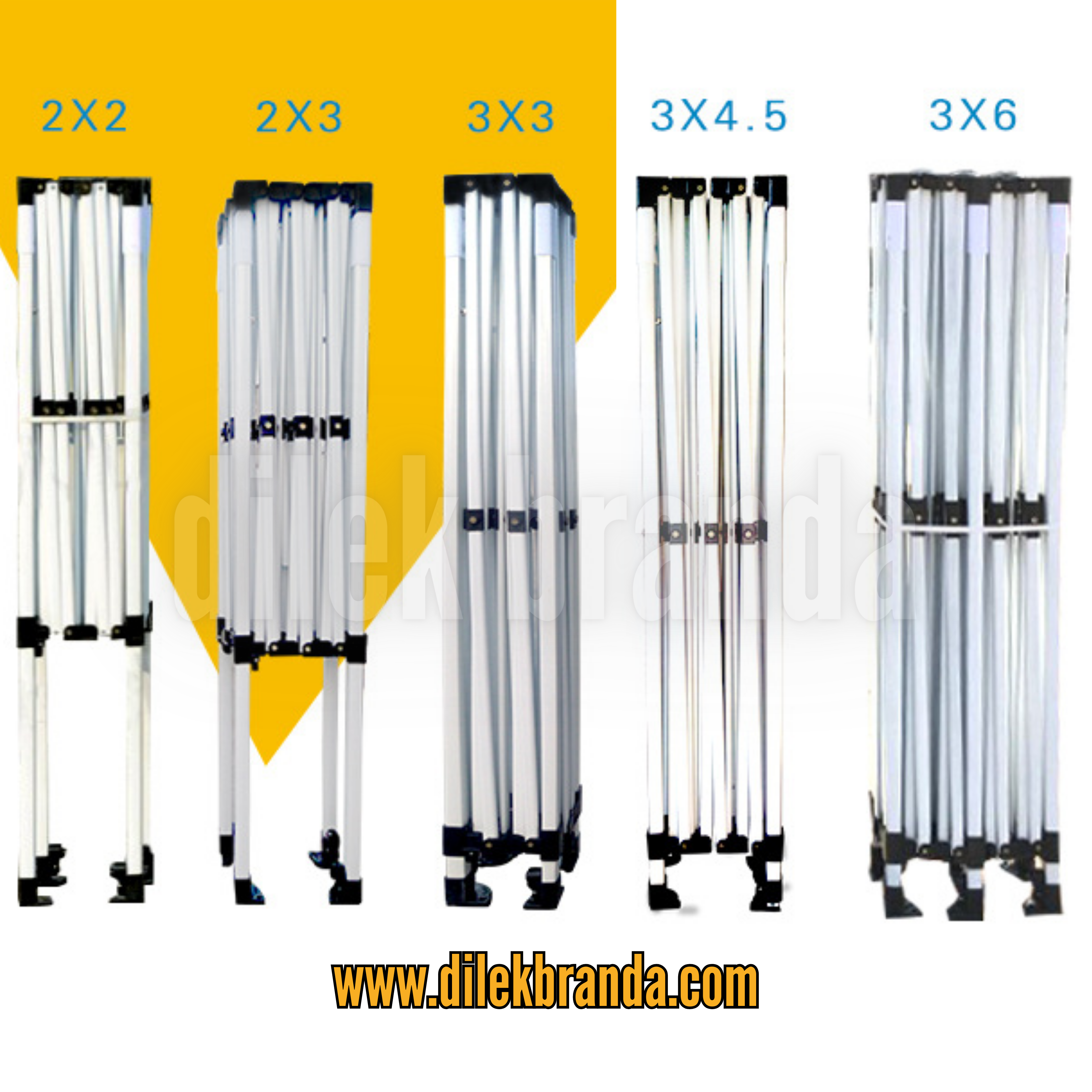 3x4,5 Makaslı Katlanır Çardak - Görsel 9