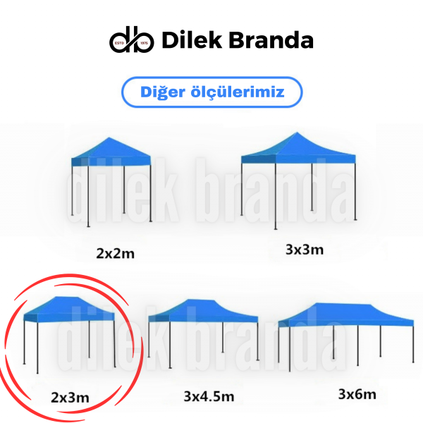 2x3 Makaslı Katlanır Çardak - Görsel 10