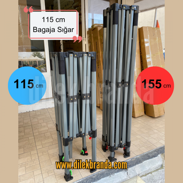 3x3 Bagaj Boy Premium Katlanır Çardak (118cm)